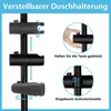 Görbach doucheset, roestvrij staal, zwart. Douchestang 70 Productafbeelding-voorbeeld 3