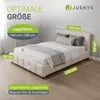 Juskys Polsterbett Florenz 140 x 200 cm mit Matratze, Produktbild-Vorschau 3
