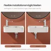Two identical sinks are shown side-by-side, demonstrating different installation options. Anteprima dell’immagine prodotto