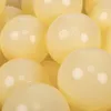 KiddyMoon plastikowe piłeczki 7cm pastelowy żółty 200 Podgląd zdjęcia produktu 1