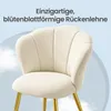 VASAGLE Esszimmerstuhl mit Samtbezug, Schminktischstuhl mit Produktbild-Vorschau 5