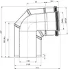 Atec Bogen PolyClassic 87°, konzentrisch, DN 80/125 Produktbild-Vorschau 2