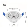4 Stück 7W LED Einbaustrahler,Deckenspots Kaltweiß Produktbild-Vorschau 5