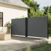 vidaXL Bočná výsuvná markíza antracit 180x600 cm Náhľad obrázku produktu 2
