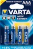 Varta 4903 LR03 AAA Micro High Energy Batterie 4er-Pack Podgląd zdjęcia produktu 9