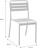 sweeek - 4er-Set Gartenstühle aus Stahl  - Ocker Produktbild-Vorschau 5