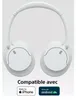 Auricolare bluetooth circumaurale bianco Sony WHCH720NBLANC Anteprima dell’immagine prodotto 21