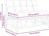 vidaXL Outdoor-Sitzplätze mit Kissen Hellgrau 110 x 74,5 x Produktbild-Vorschau 8