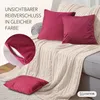 2er Set Kissenbezug 50x50cm, Samt flauschig weich, mit Produktbild-Vorschau 2