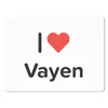 MuchoWow® Mauspad Mousepad Ich liebe - Vayen - Mädchen Produktbild-Vorschau 1