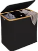 WENKO Bambus Wäschetruhe Trio Ecori in Schwarz 57 x 50 x 37 Produktbild-Vorschau 10
