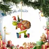 A Christmas ornament of the Grinch stealing presents, surrounded by festive decorations. Produktbild-Vorschau