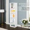 Regał na książki, biały regał MDF z 5 poziomami, 32 x 24 x Podgląd zdjęcia produktu 3