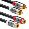 deleyCON 1m Cinch RCA Stereo Audio Verlängerungskabel - 2x Produktbild-Vorschau 1