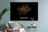 MuchoWow® Wandtattoo Wandsticker Wandaufkleber Gold - Karte Produktbild-Vorschau 6