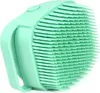 A mint green silicone bath brush for pets. Náhled obrázku produktu