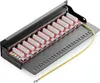deleyCON CAT 6a Patchpanel Verteilerfeld 12 Port - Desktop Produktbild-Vorschau 5
