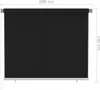 Außenrollo 180x140 cm Schwarz Produktbild-Vorschau 6