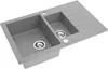 Granitový drez – drez – kuchynský drez – 79 x 50 cm – betón Náhľad obrázku produktu 2