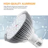 A close-up of an LED grow light bulb with informational text overlay. Produktbild-Vorschau