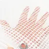 A hand is shown through a transparent, reinforced tarp with a grid pattern. Anteprima dell’immagine prodotto