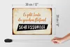 Holzschild Spruch 30x20cm gibt Leute sprechen Scheissdreck Produktbild-Vorschau 5
