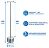 Fermaporta Maximex Mod. Big Boy ES, in acciaio inox Anteprima dell’immagine prodotto 3