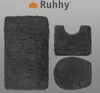 Ruhhy Badematten-Set - 3-teilig - Hochflor - grau - fur WC Produktbild-Vorschau 8