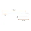 LED-lichtketting met 40 lampen / 195 cm - warm wit - Productafbeelding-voorbeeld 4