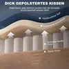 HOMCOM Ohrensessel Gepolstert Sessel mit Tufting, hoher Produktbild-Vorschau 5