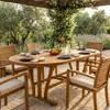 Milani Home - Tavolo Ovale Allungabile In Legno Di Acacia Anteprima dell’immagine prodotto 2
