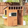 SUGIFT Kinderspielhaus Holz mit Briefkasten & Tafel, Produktbild-Vorschau 4