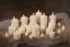 BEST SEASON Świeca płomień LED z timerem 12x7,5cm biała Podgląd zdjęcia produktu 13