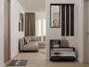 A hallway or entryway with a coat rack, mirror, and shoe cabinet. Náhled obrázku produktu