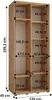 MEBLE KRYSPOL Davos 7 Schrank, zwei Türen - 235,2x120x45 cm Produktbild-Vorschau 4