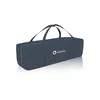 A dark gray travel bag with handles, featuring a white logo and text. Anteprima dell’immagine prodotto
