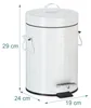 Cestino Vintage 3L bianco, RD3830 Anteprima dell’immagine prodotto 4