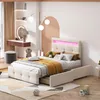 Letto imbottito 90 x 200 cm con illuminazione a LED, 2 Anteprima dell’immagine prodotto 10