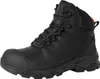 A black Helly Hansen work boot is shown against a white background. Produktbild-Vorschau