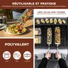 Lot de 2 paniers à grillades eluno avec poignées amovibles Voir les images du produit 3