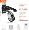 A product image showing a caster wheel with dimensions and specifications. Anteprima dell’immagine prodotto