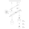 An exploded view diagram showing the assembly of a pendant light fixture. Produktbild-Vorschau