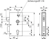 AMF Schiebetor-Schlosskasten 140S, rechts und links Anteprima dell’immagine prodotto 3