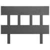 The Living Store Kopfteil Grau 103,5x3x81 cm Massivholz Produktbild-Vorschau 3