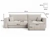 GrainGold Ecksofa L-Form Neva - Ecksofa mit Schlaffunktion, Produktbild-Vorschau 6