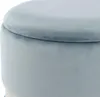 Hocker Zora 100 2er-Set Hellblau / Silber / Blau Produktbild-Vorschau 5