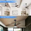 Sofucor Deckenventilator, klassisch, 132 cm, Walnussflügel, Produktbild-Vorschau 4
