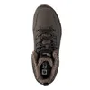 A top-down view of a brown winter boot with fur lining. Podgląd zdjęcia produktu