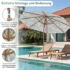 Parasol COSTWAY φ 270 cm, parasol de jardin en bois, Voir les images du produit 7
