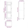 vidaXL Armoire de cuisine Porto Blanc Bois composite Voir les images du produit 8